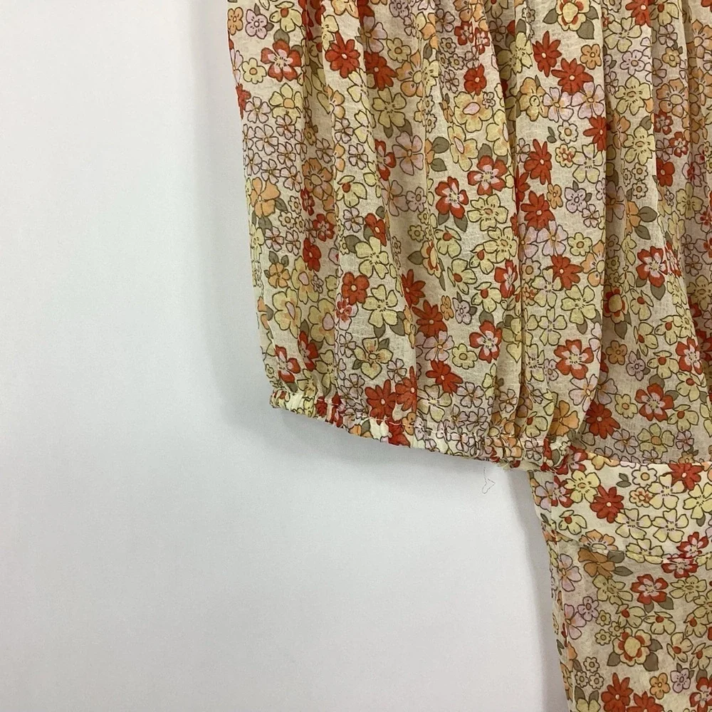 Free People Bonnie Mini Dress In Tea Combo Size XS